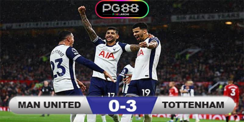 Trận đấu diễn ra với kết quả 0-3 nghiêng về Tottenham